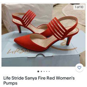 Red Strappy Heel-New